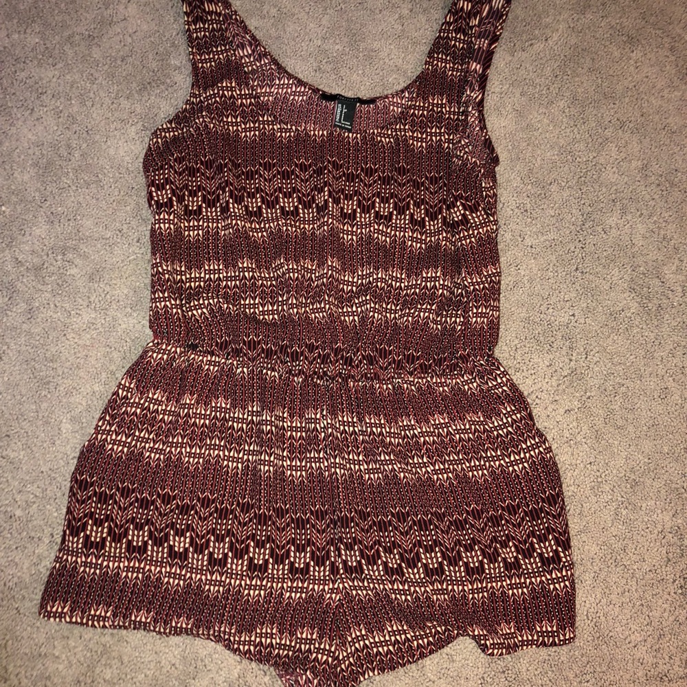 patterned romper